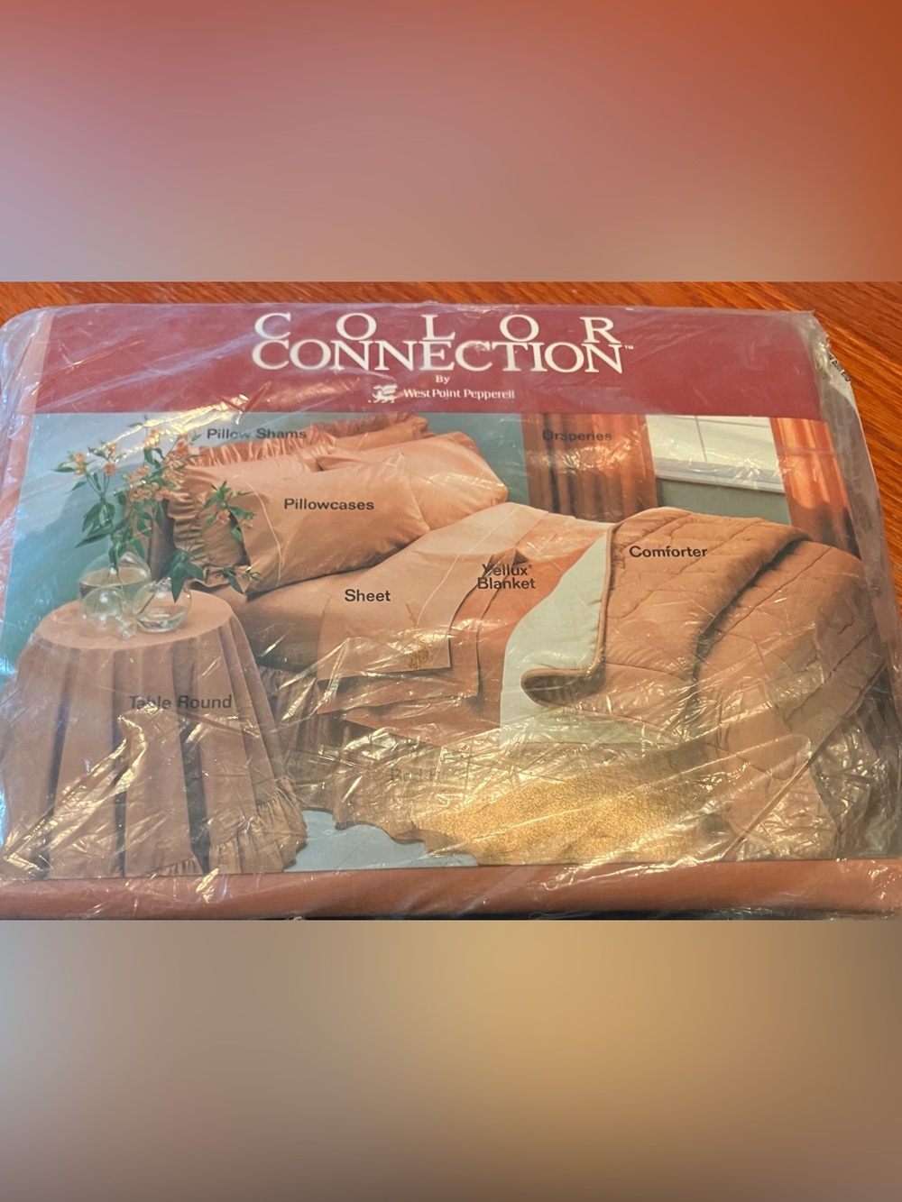 NEW Color Connection by West Point Pepperell Full Flat Bed Sheet Color Adobe